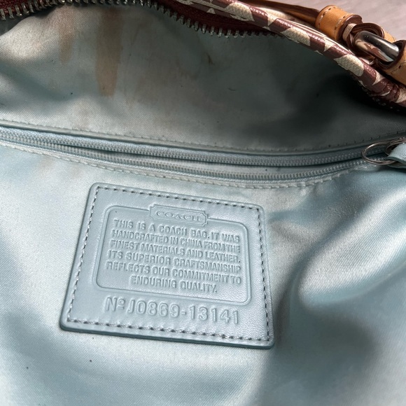 Coach Leah Optic Art Coated Canvas Convertible Shoulder Bag - Picture 8 of 8